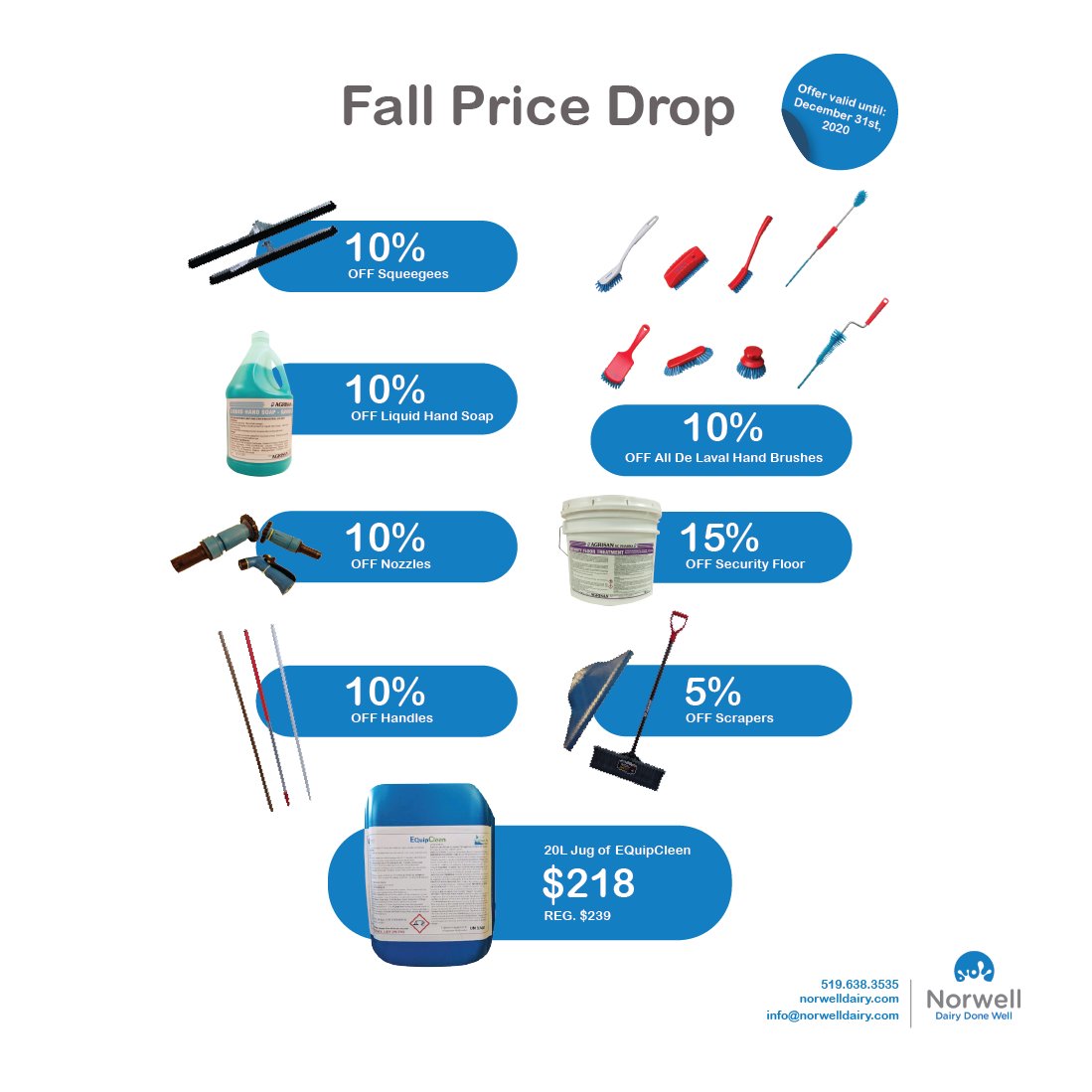New flyers just went out! In honor of our Fall Promo we are doing a giveaway! Message your <a href="/NorwellDairy/">Norwell Dairy</a> rep for more info!

Enter to win a Norwell swag box 
How to enter:
☑️ Follow <a href="/NorwellDairy/">Norwell Dairy</a> 
☑️ Retweet this Tweet with #dairydonewell

Contest not affiliated with Twitter