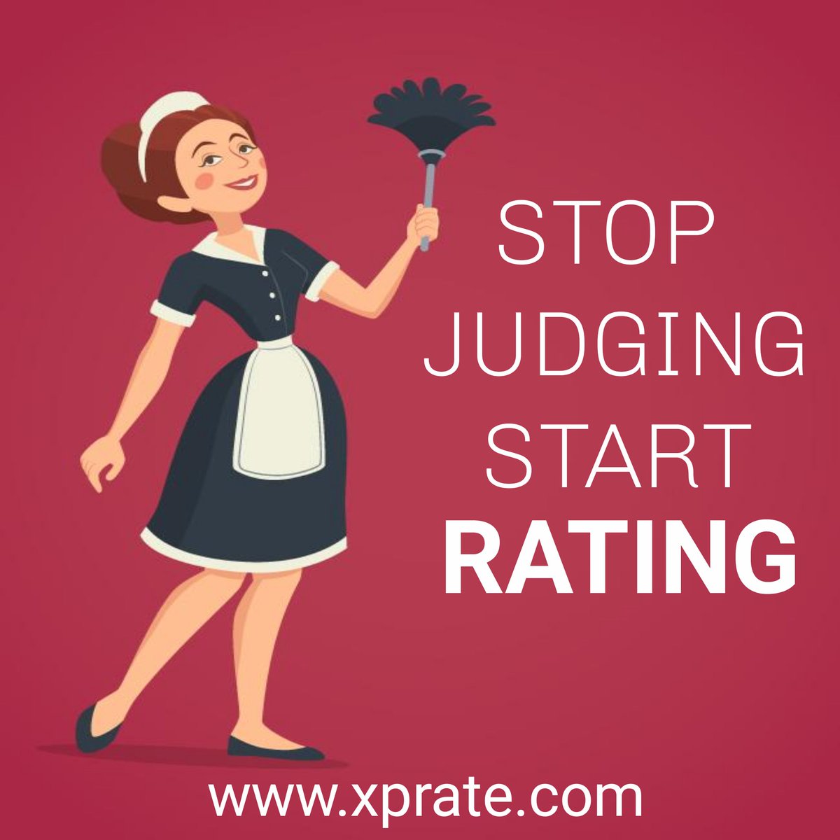 xprate's tweet photo. Judging is human nature and 𝗫𝗽𝗥𝗮𝘁𝗲 helps your jot down your judgement for anyone on his/her 𝗫𝗽𝗥𝗮𝘁𝗲 profile 🤑
Happy Rating 🎊
Sign Up Now 👇
𝘄𝘄𝘄.𝘅𝗽𝗿𝗮𝘁𝗲.𝗰𝗼𝗺
 #bussiness  #businessowner  #bussinesswoman  #brand #rating  #rating  #happyrating  #rateanytime https://t.co/hr1SZb2Znt