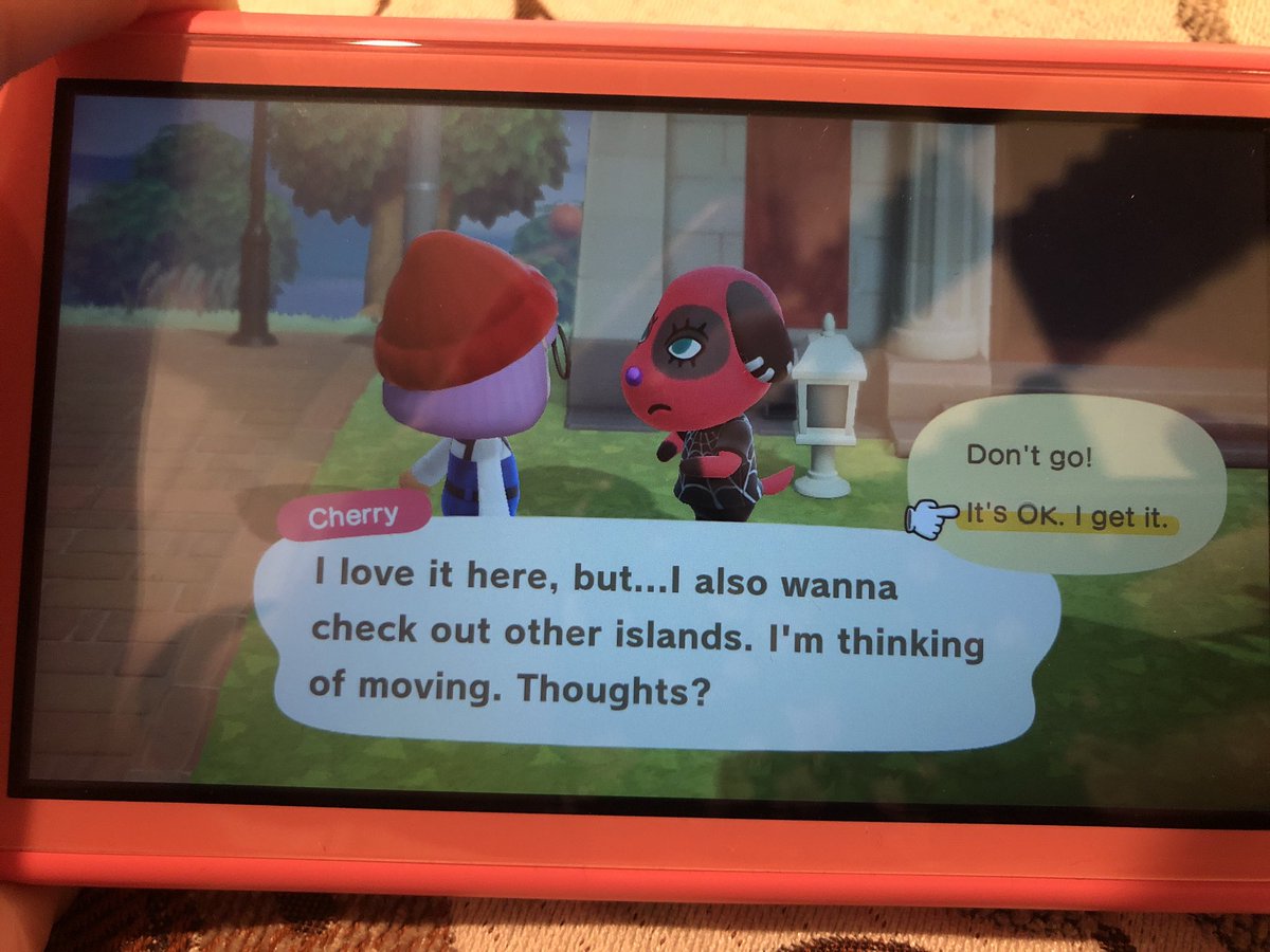 Cherry is moving out! She is gifted and one of my OGs. I want her to go to a good home, please DM me if you want her! #acnh #acnhcherry #cherry