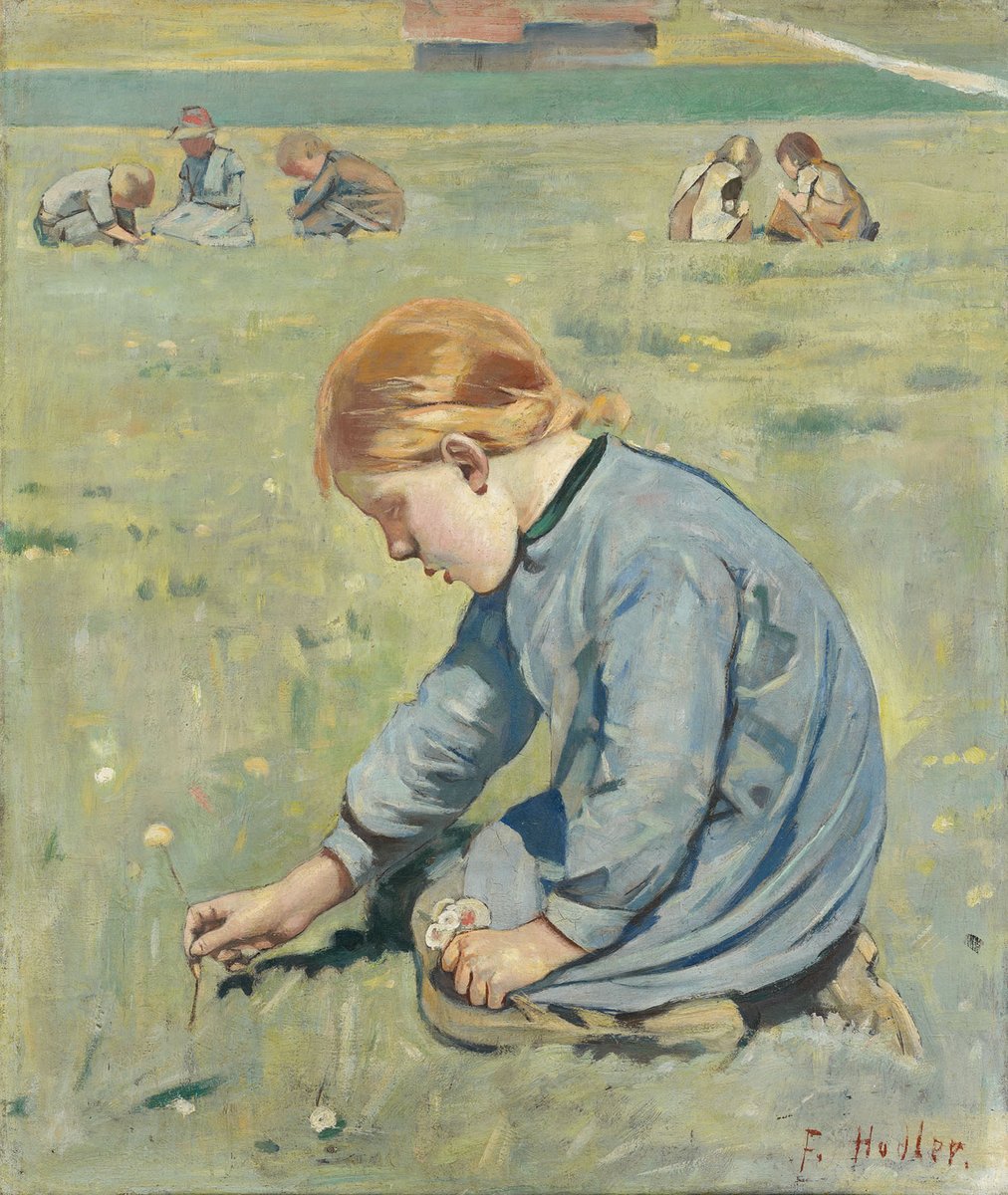 AlbertinaMuseum's tweet photo. Zu sehen bei #VanGoghCézanneMatisse
Ferdinand Hodler | Blumenpflückendes Mädchen | 1887 | Hahnloser/Jaeggli Stiftung, Villa Flora, Winterthur | © Foto: Reto Pedrini, Zürich
#SammlungHahnloser #KlassischeModerne #Wien https://t.co/YCMh7LI991