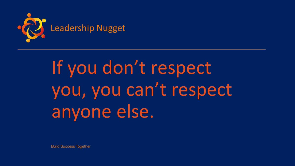 Do you respect you? #Personal_Leadership, #Respect, #LeadershipMatters
ow.ly/iPx850BgyfO