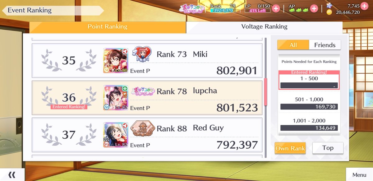 used a few more gems bc i want to stay in the top 50 