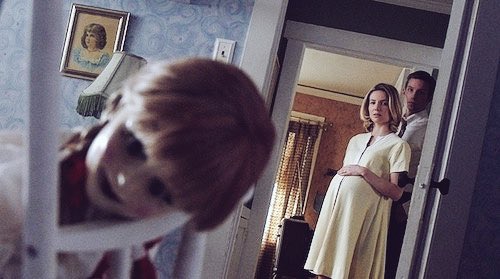 ANNABELLE (2014) dir. John R. Leonettighost/supernatural // members of a satanic cult attack a young couple, & they leave behind more than just terror when a doll gifted to the expectant mother becomes the conduit for a horrifying demon.