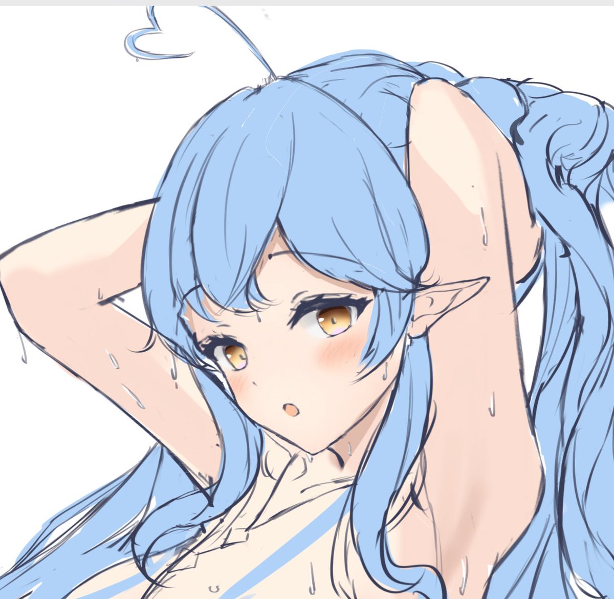 シャワー後のラミィママ的なラフ 