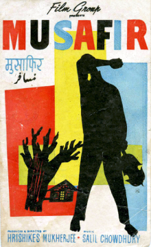 His directorial debut was Musafir. The film is about a house and the lives of three families who live in it, so in essence, it is three stories linked by the house. It wasn't considered a box office success but gave the world glimpses of the genius of Hrishikesh Mukherjee.