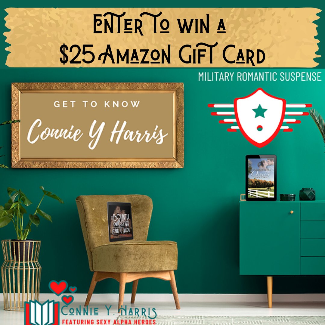 😱 𝙀𝙣𝙩𝙚𝙧 𝙩𝙤 𝙬𝙞𝙣 𝙖 $25 𝘼𝙢𝙖𝙯𝙤𝙣 𝙂𝙞𝙛𝙩 𝘾𝙖𝙧𝙙😱
redcarpetfiction.com/connie-y-harris

#oneclickaddict #romancebooks #romanticfiction #militaryfiction #romanticsuspense #militaryromance #SEALRomance #oneclick #navyseals #militaryheroes 
Connie Y Harris <a href="/connieyharris/">Connie Y Harris</a>