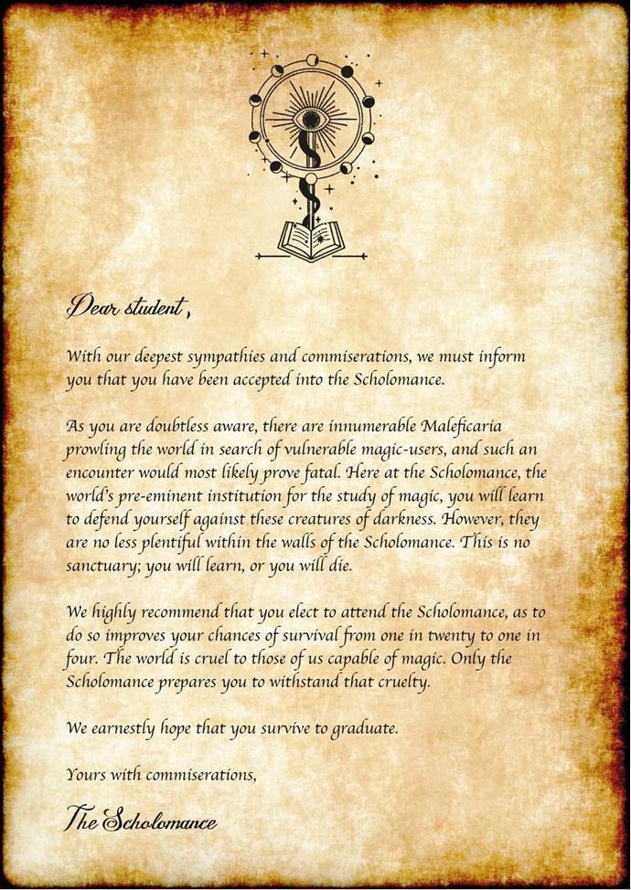 velvetopusreads's tweet photo. Monsters ๐พ Magic ๐ช School ๐ซ
#ADeadlyEducation by @naominovik is set at Scholomance, a school for the magically gifted where learning has never been so deadly โ ๏ธ๐
A frighteningly good โญ๏ธโญ๏ธโญ๏ธโญ๏ธread: https://t.co/YxmhGCxcH1
#VelvetOpus #EnterTheScholomance #SpookyReads https://t.co/wtZEyuo9Jc