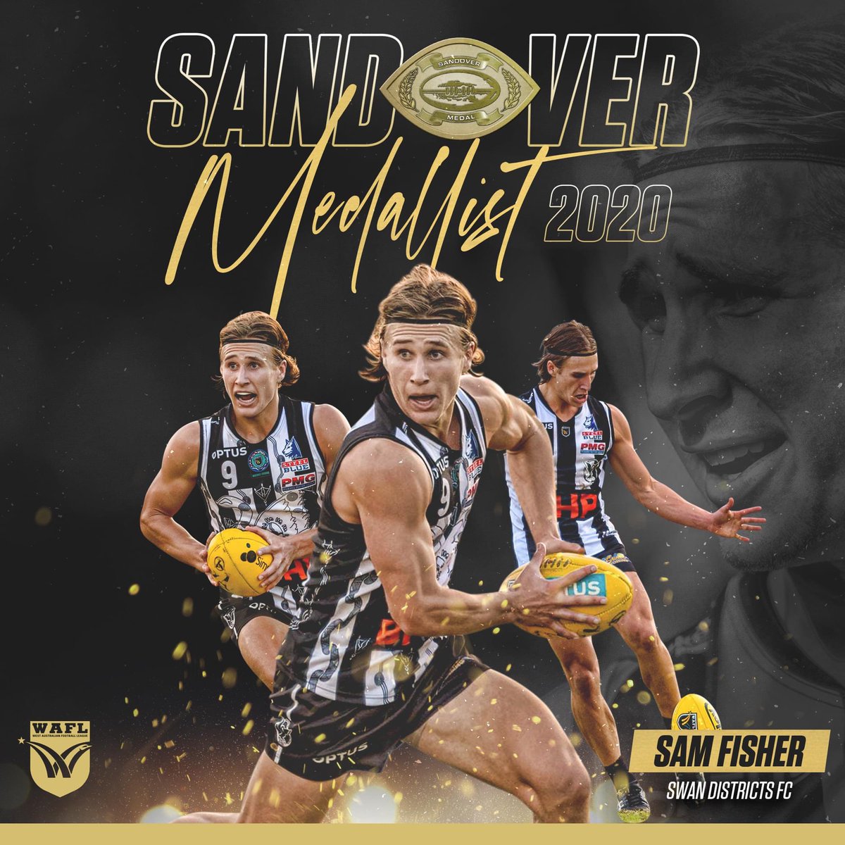 Congratulations to former Demon <a href="/sammfisher3/">Sam Fisher</a> who was last night crowned <a href="/WAFLOfficial/">WAFL</a>’s 2020 Sandover Medalist 👏🏼