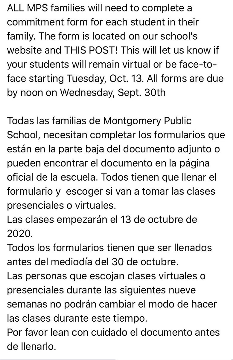 KeshiaKaryotype's tweet photo. 🗣ALL MPS families will need to complete a commitment form for each student in their family. Please complete this form https://t.co/znWDD4cdfS
@MPSAL @leehighMPS https://t.co/rbSOOj7RlL