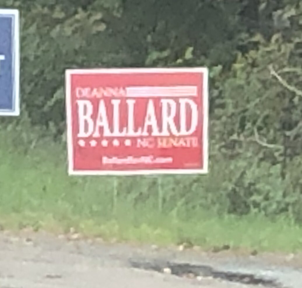 SignsNc's tweet image. Deanna Ballard (R) runs for re-election to NC Senate 45 in 2020. @DeannaBallardNC