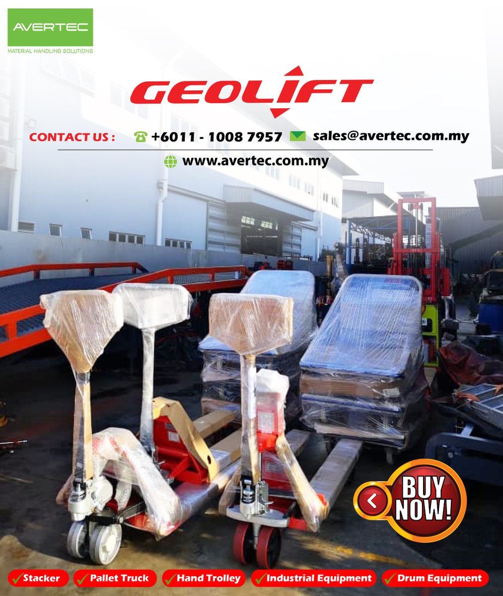 avertec_MHE's tweet image. Equipment ready for delivery to customer
🔥We thank you our best customer for the continuous support with Avertec
📊 Please contact us below for any enquiries:
📍Avertec Klang
📱Whatsapp: wa.me/601110087957
#Avertec #materialhandling #Geolift #pallettruck #mhe #equipment😍😍