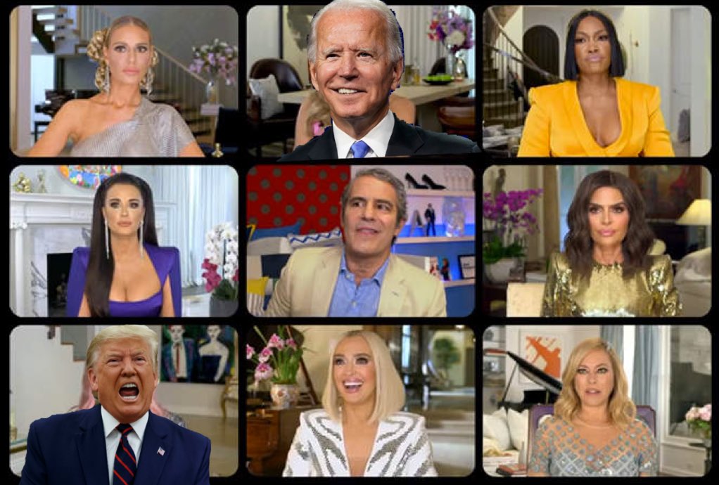 StaciReilly's tweet photo. can’t believe @Andy made us wait 4 years for a real housewives of Capitol Hill reunion 
#Debates2020 https://t.co/TkqWbwpKdV