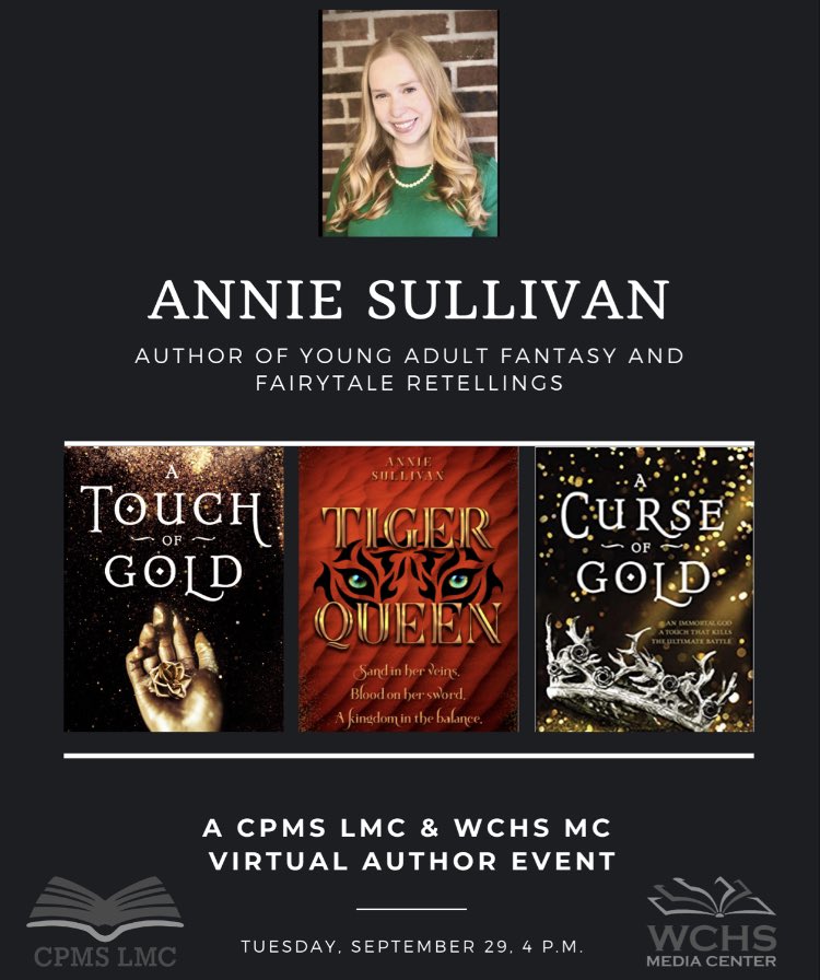 CPMSLMC's tweet photo. Our two virtual author visits today with YA author Annie Sullivan (@annsulliva ) were phenomenal! @AISLE_ILF WCHS & CPMS LMCs highly recommend this Hoosier author! #warriorsread @YOUR_CPMS #virtualauthorvisits #cpcscreads https://t.co/Re4eEz108W