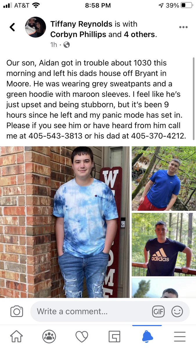 asher_phillips_'s tweet photo. Hey guys my brother ran away from home this morning. Things are starting to get pretty scary. Please let me know if hear or see anything. Or call the numbers on the SS. https://t.co/Iu7G2nooyI
