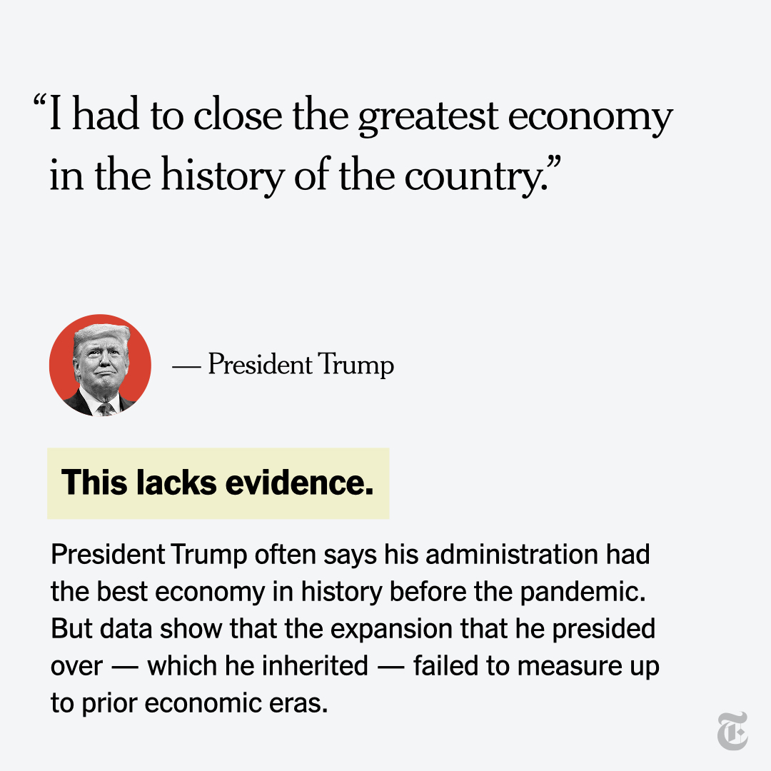 nytimes's tweet photo. We're fact-checking the presidential debate. Follow along here. https://t.co/wGCwI4AVyu https://t.co/Lw9SqI4sjy