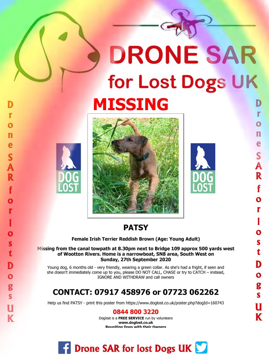 sar_dogs's tweet photo. #RIPPatsy Sadly Patsy didn't make it back home, our hearts and thoughts go out to her family at this sad time ๐ข๐ #RIP #RainbowBridge #DroneSAR https://t.co/p3R5GFr2gA