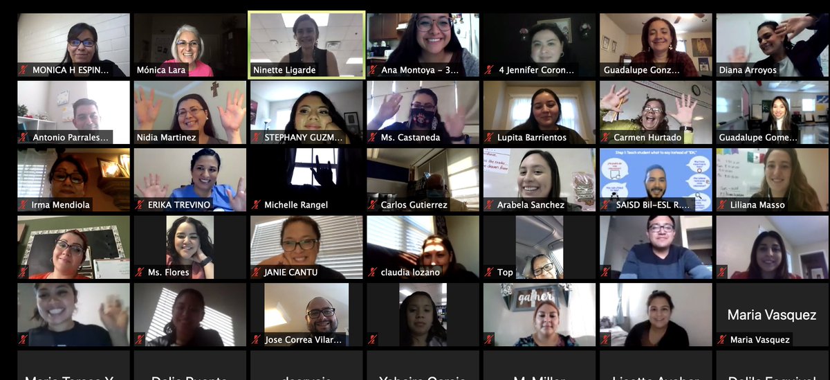 DRMLARA's tweet photo. Miren qué bonitos algunos de los docentes  de @SAISDBilingual  que vinieron a mi clase el día de hoy. Wow! Los admiro por su participación y dedicación. Gracias mil #Tomalapalabra #7Pasos @Seidlitz_Ed You are amazing! https://t.co/tAC78c7RXD