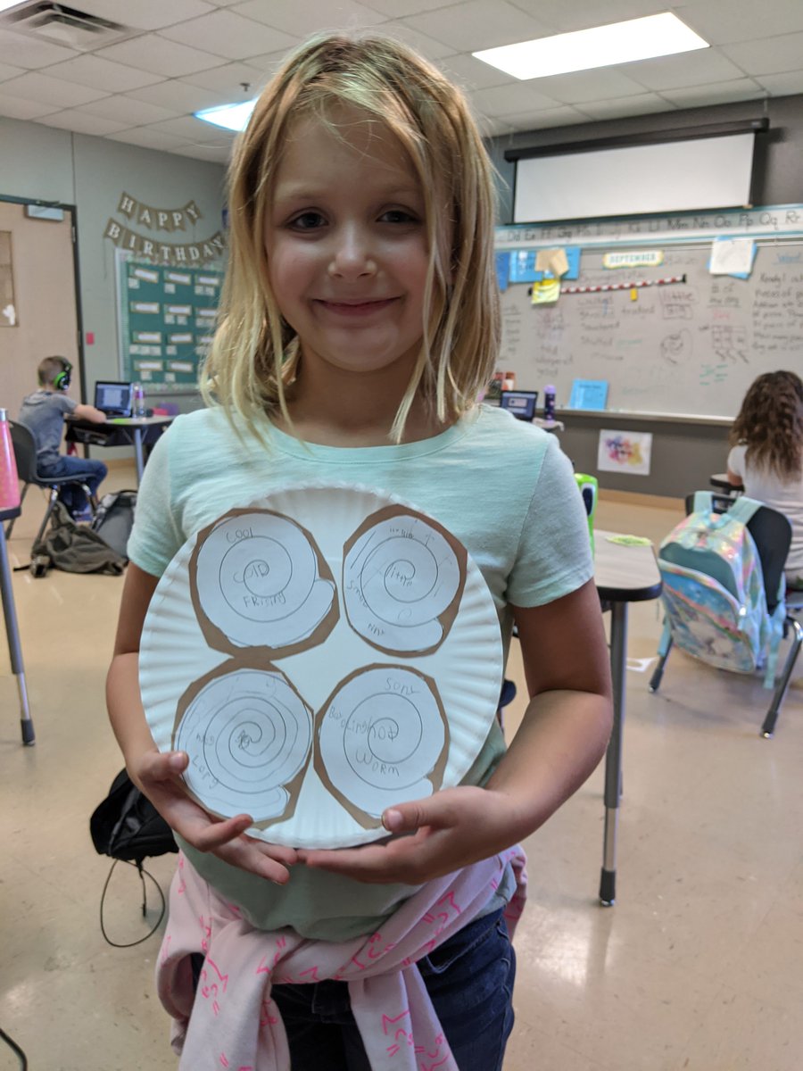 Sarahmo18852284's tweet image. Learning is sweet! 
We worked on our cinnamon synonym rolls today. 
#SteamatStribling #learningissweet #synonyms ❤️💚🙂🧡💜