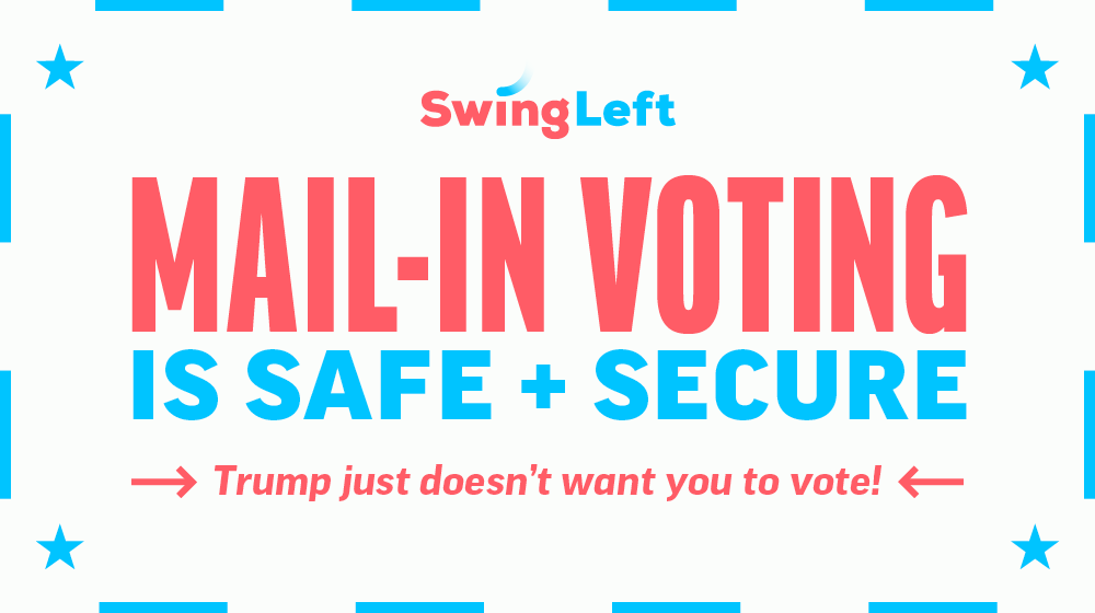 swingleft's tweet image. Read this before Donald Trump says any lies about voting. #Debates2020 #debatenight