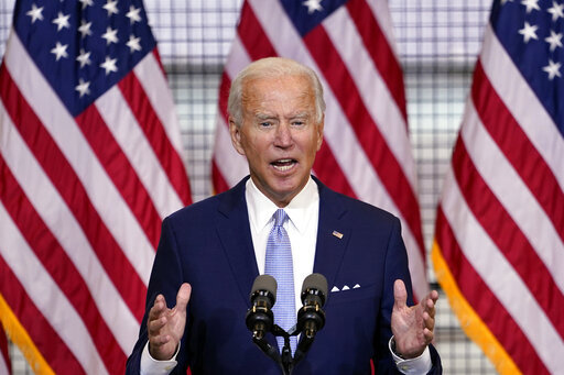 PolitiFact's tweet photo. Donald Trump says Joe Biden called the military "stupid bastards." Biden made the comment but appeared to be trying to make a joke. In the full speech, Biden repeatedly complimented the servicemembers. Half True. https://t.co/Bu2iJeMBiS 

#Debates2020 https://t.co/U22lPeFIcN