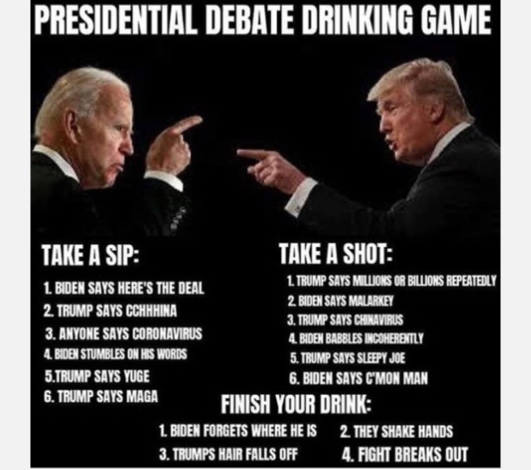 Bigwhaley5's tweet photo. My night in a nutshell #Debate2020 https://t.co/07TG6OCiqX