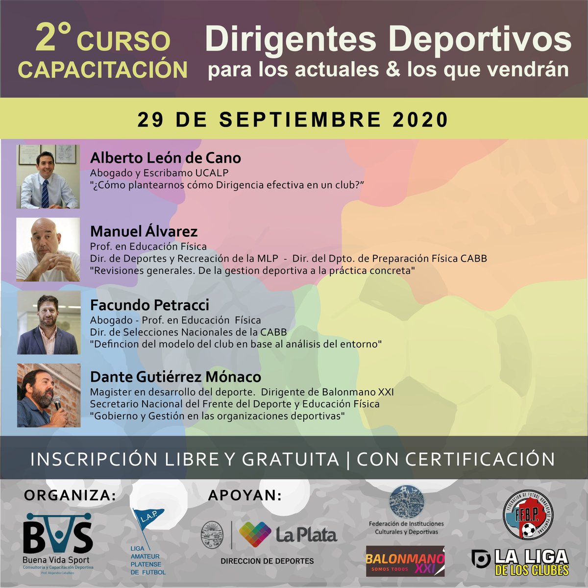 lapfutbol's tweet photo. #2doCurso DIRIGENTES DEPORTIVOS
¡Gracias a todos los participantes del #3 Encuentro Gestión Institucional! Disertaron Alberto de Cano @manuelga_lp @FacundoPetracci @DanteGuitierrezM
Reviví la jornada en YouTube: https://t.co/lsbNAUIYpm
Organizan: @lapfutbol y @ConsultoraBvs https://t.co/nfND5nKyqI