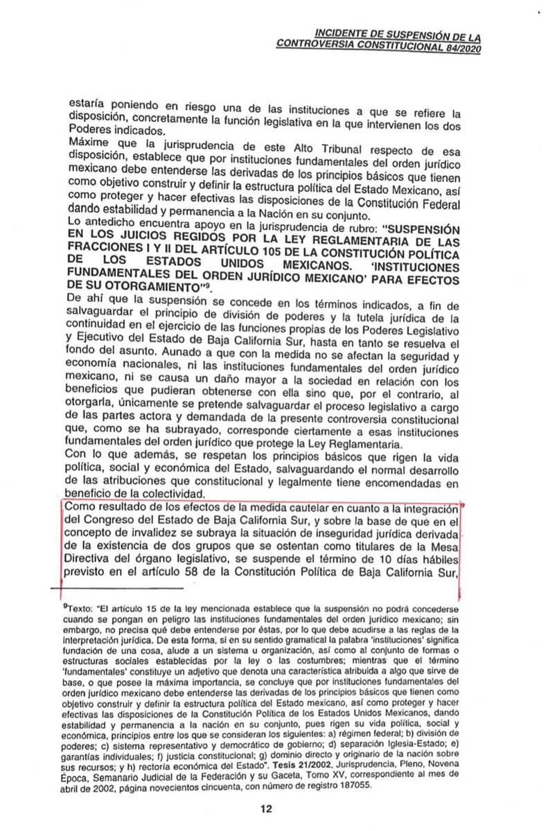 cmendozadavis's tweet photo. 2/2 
Para publicarlo en el boletín oficial del @GobBCS, es indispensable que el dictamen se fundamente en la ley vigente y no en la Ley Orgánica cuya validez se encuentra expresamente suspendida por la @SCJN (Decreto 2704. Anexo resolución). Cumplámosle en tiempo a l@s cabeñ@s. https://t.co/gcGIXeR0tp