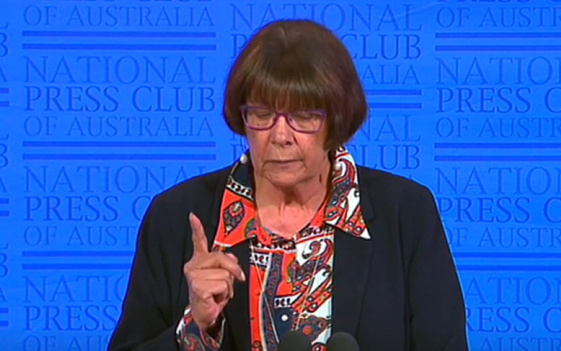 "Australia has unfinished business with regard to our First Nations people." Powerful words from <a href="/NACCHOAustralia/">Our Health in Our Hands ❤️💛🖤</a> CEO Pat Turner at #NPC 

"Our Constitution was built on racist foundations."

cc <a href="/JanineMilera/">Dr Janine Mohamed</a>