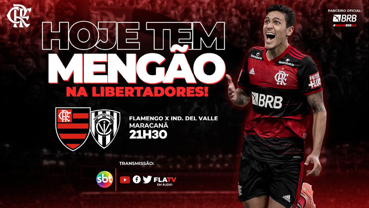 Flamengo on X: HOJE TEM MENGÃO NA RECOPA! Às 21h30, o Mais Querido  enfrenta o Independiente Del Valle (EQU), no Maracanã, no jogo de volta!  Vamos com tudo em busca do título!