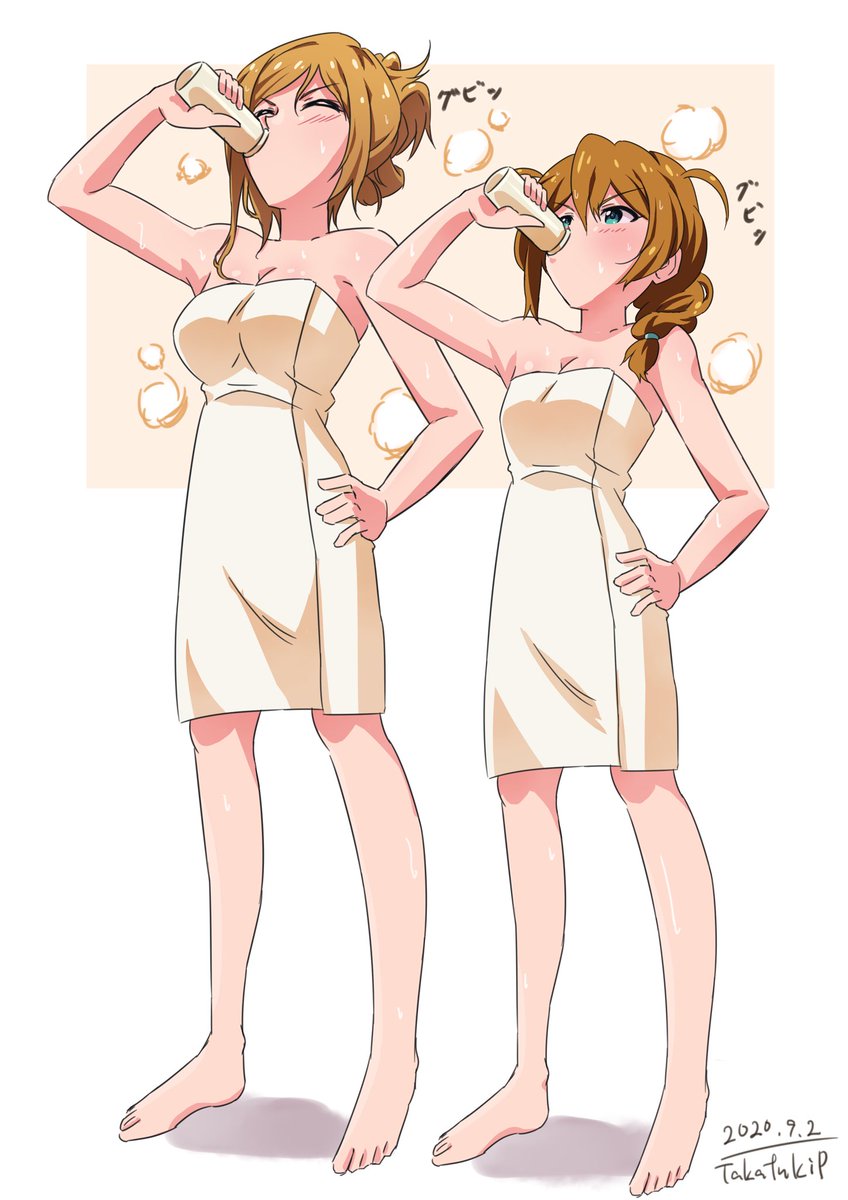 「今月は大人組祭りだったなー。
今描いてるのは来月になりそう?
#今月描いた絵を晒」|たか月Pのイラスト