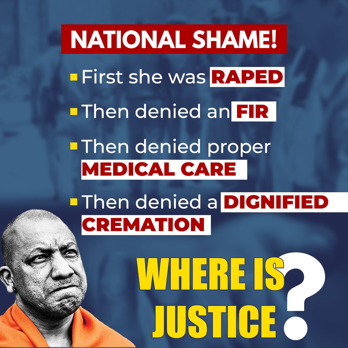 iwkofficial's tweet photo. Is there any 'Justice System' in Yogi Adityanath's RAAVAN-RAJ?

#बलात्कारी_योगी_सरकार https://t.co/et0YTujNZi