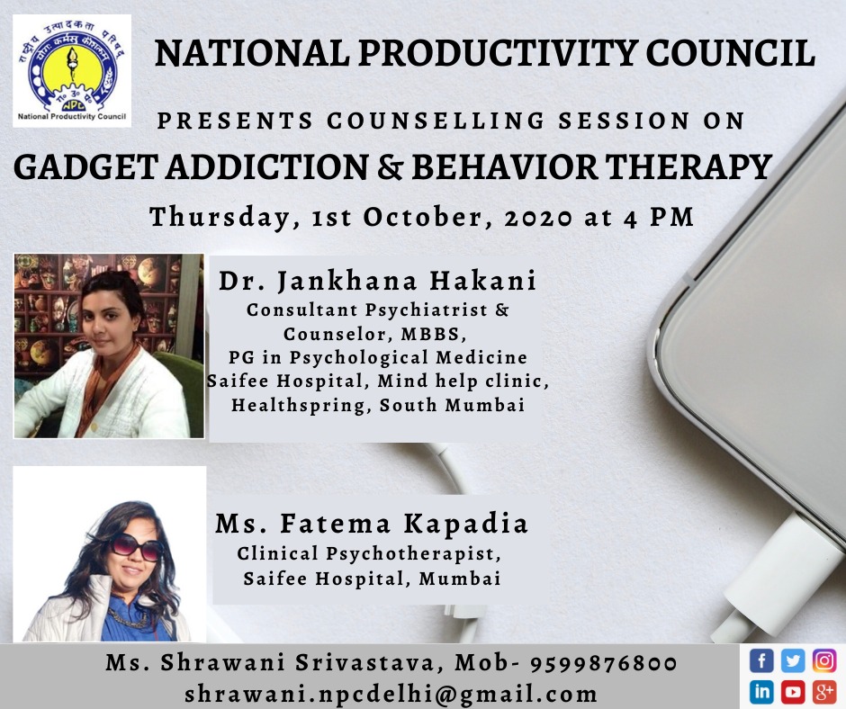 DrJankhana's tweet image. Gadget Addiction. 
What are the symptoms?
How to over come it? 
Link for registration- npcindia.gov.in/NPC/User/webin…

#GadgetAddiction
#reGadgetisation
@iamajmer 
@shrawaninpcdel1 
@NPC_INDIA_GOV 
@npcchd 
@arunkjhaies
@FollowRobinAge
@TheHealthspring