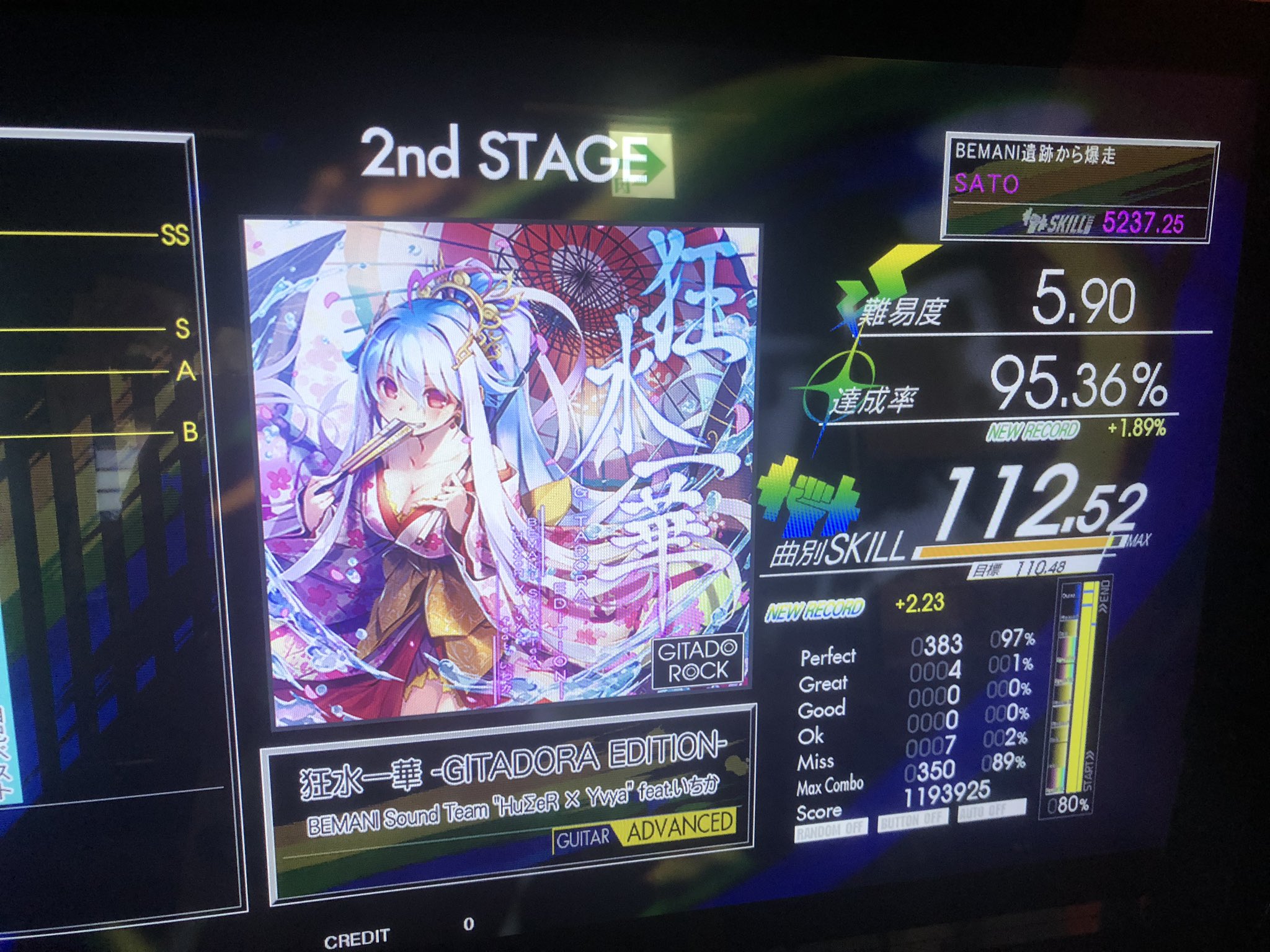 Sato主任 ギターも狂水一華ギター黄色と追憶のアリアss載せて大満足 T Co Alty87wdv0 Twitter