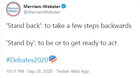 Skipperdot001's tweet photo. @cspan @Acosta The President of the United States just ordered a white supremacist group to prepare and to get ready to act. https://t.co/RBz9IFfuZL