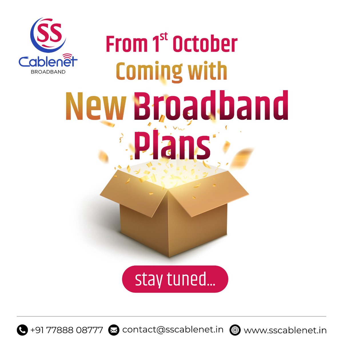 SS CABLENET on Twitter: &quot;From 1 October 2020 we are coming with new plans for a limited period. So don&#39;t miss it . Follow us on: https://t.co/avh8xsRuHj Call us on: +917788808777 Write