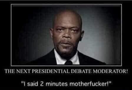 KoneIsmo's tweet image. This my man we need as the moderator for next debate. You go 121 secs he shoots you in the leg.