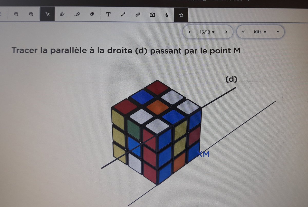 NHulot's tweet photo. Pas évident de faire de la géométrie en #EAD... Mais @Classkick permet parfois de s'en tirer à bon compte ! Séance ce matin avec les 6e du @LFIRygn sur le tracé de droites parallèles ou perpendiculaires. @AEFEAP https://t.co/ccma3CSBQe