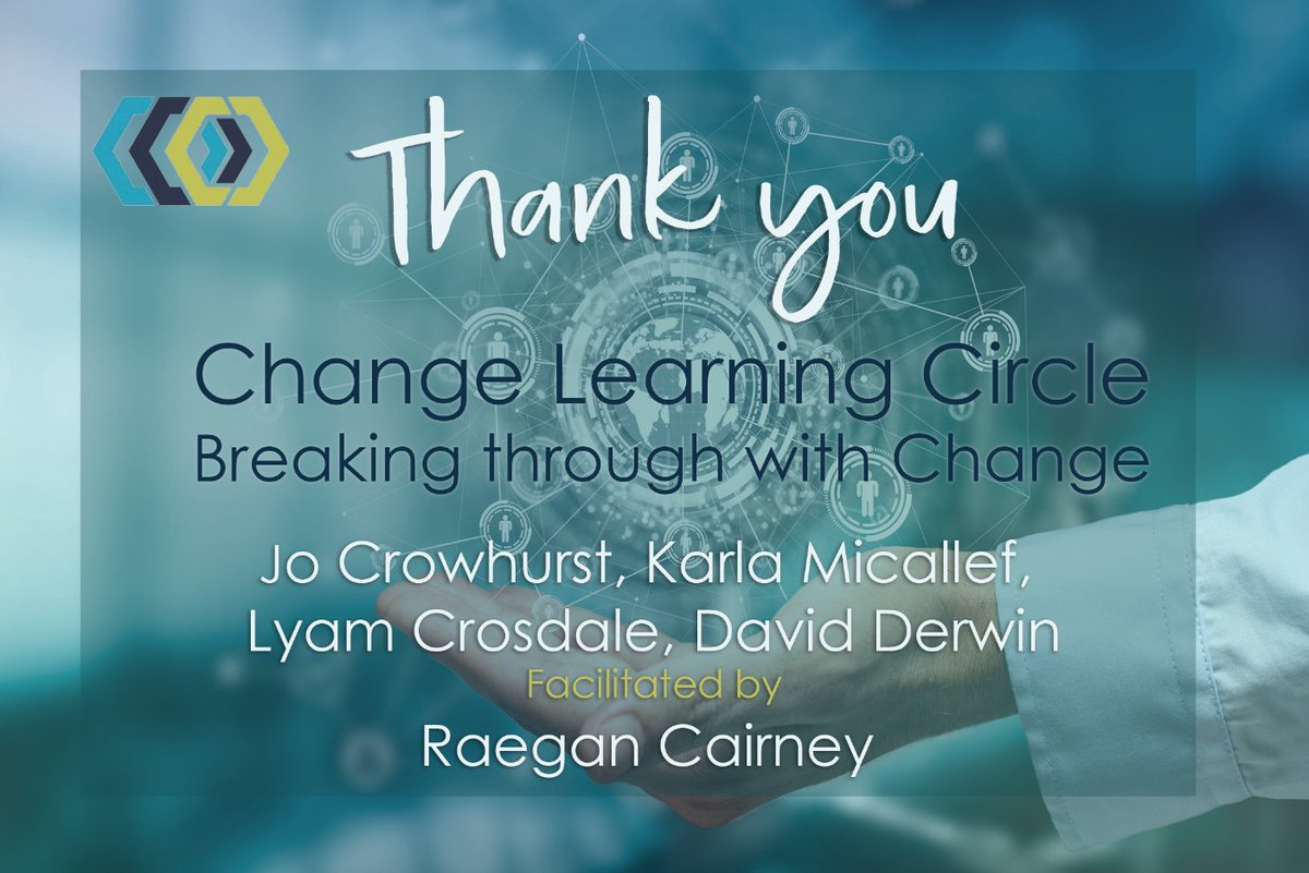 ChangeMgtIns's tweet photo. Thanks to our expert panel Jo Crowhurst, David Derwin, Karla Micallef and Lyam Crosdale for their time &amp; insights at our recent Change Learning Circle discussion on the Breaking Trough with Change, &amp; to Raegan Cairney for facilitating the discussion.
Not a member? Join today! https://t.co/M0R3G20T3P