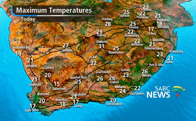 atuwani's tweet photo. #SabcNewsOnline #sabcNews #SabcWeather #TsietsiMonare #MorningLiveSABC  @ReenvalSA Today https://t.co/7R48EdC8Nh