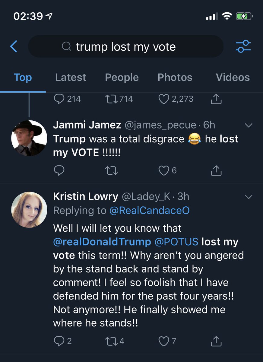 Still more votes Trump lost. There may be the odd one from before the debate or the occasional repeat if the same person tweeted multiple times.3/