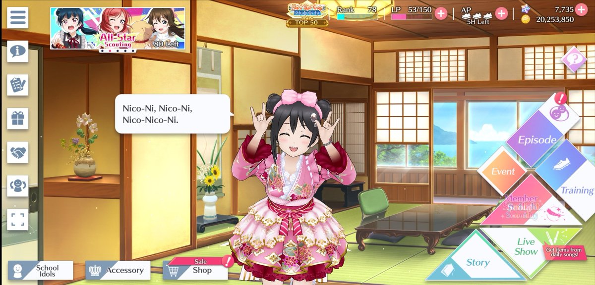 i'm very happy i reached my goal  and thanks to everyone who read or liked this thread! i hope the next event nico is just as cutenico nico nii! 