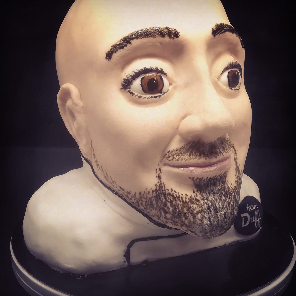 CakeGenie's tweet image. So with both cakey &amp;amp; Strictly hats on, I want to do another bust cake like my @duffgoldman - but with a Strictly theme! But who do I do?