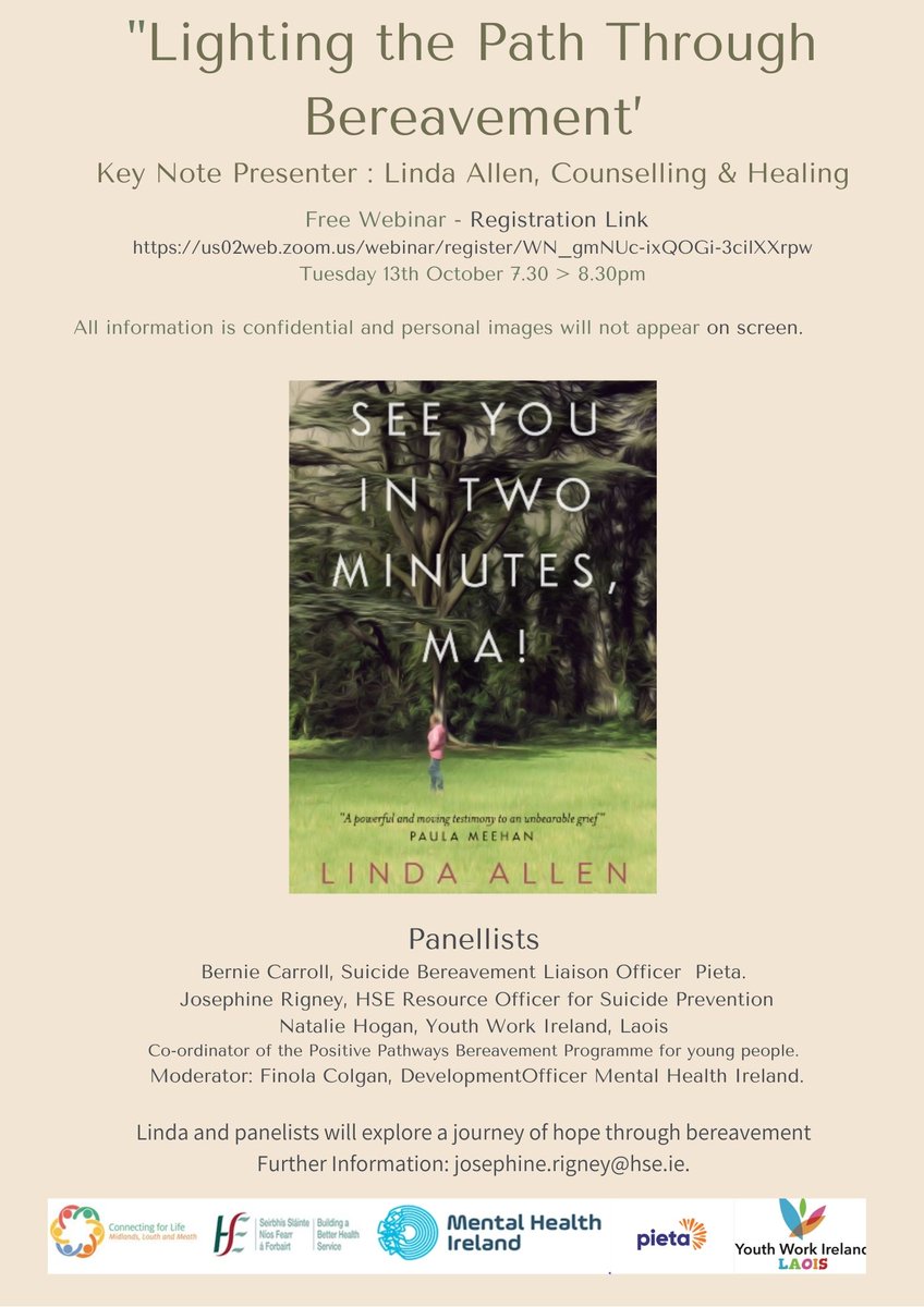 Finola Colgan (@finolacolgan) on Twitter photo #wednesdaymorning free webinar taking place during #wmhd2020 To register please sign in us02web.zoom.us/webinar/regist… <a href="/MentalHealthIrl/">Mental Health IRL</a> @Recovery_Ire <a href="/NOSPIreland/">HSE National Office for Suicide Prevention (NOSP)</a> <a href="/MLMCommHealth/">CHO8 Midlands Louth Meath</a> <a href="/HoadMiffy/">Miffy Hoad</a> <a href="/aontas/">AONTAS</a> @voluntireland #wednesdaymorning free webinar taking place during #wmhd2020 To register please sign in us02web.zoom.us/webinar/regist… <a href="/MentalHealthIrl/">Mental Health IRL</a> @Recovery_Ire <a href="/NOSPIreland/">HSE National Office for Suicide Prevention (NOSP)</a> <a href="/MLMCommHealth/">CHO8 Midlands Louth Meath</a> <a href="/HoadMiffy/">Miffy Hoad</a> <a href="/aontas/">AONTAS</a> @voluntireland