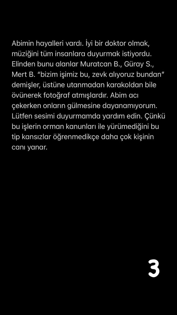 LÜTFEN SESİMİZİ DUYURMAMIZDA YARDIM EDİN. Artık takatim kalmadı.