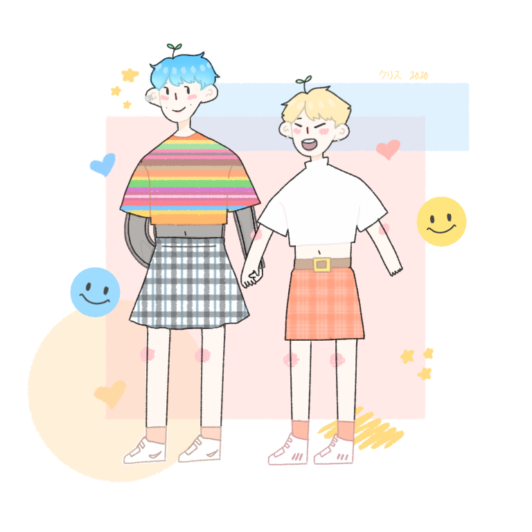soobunjing's tweet photo. wheeee i doodled a little taebin and drew the new skirt i bought on taehyun 🌱@TXT_members https://t.co/kjR5sXp0Qg