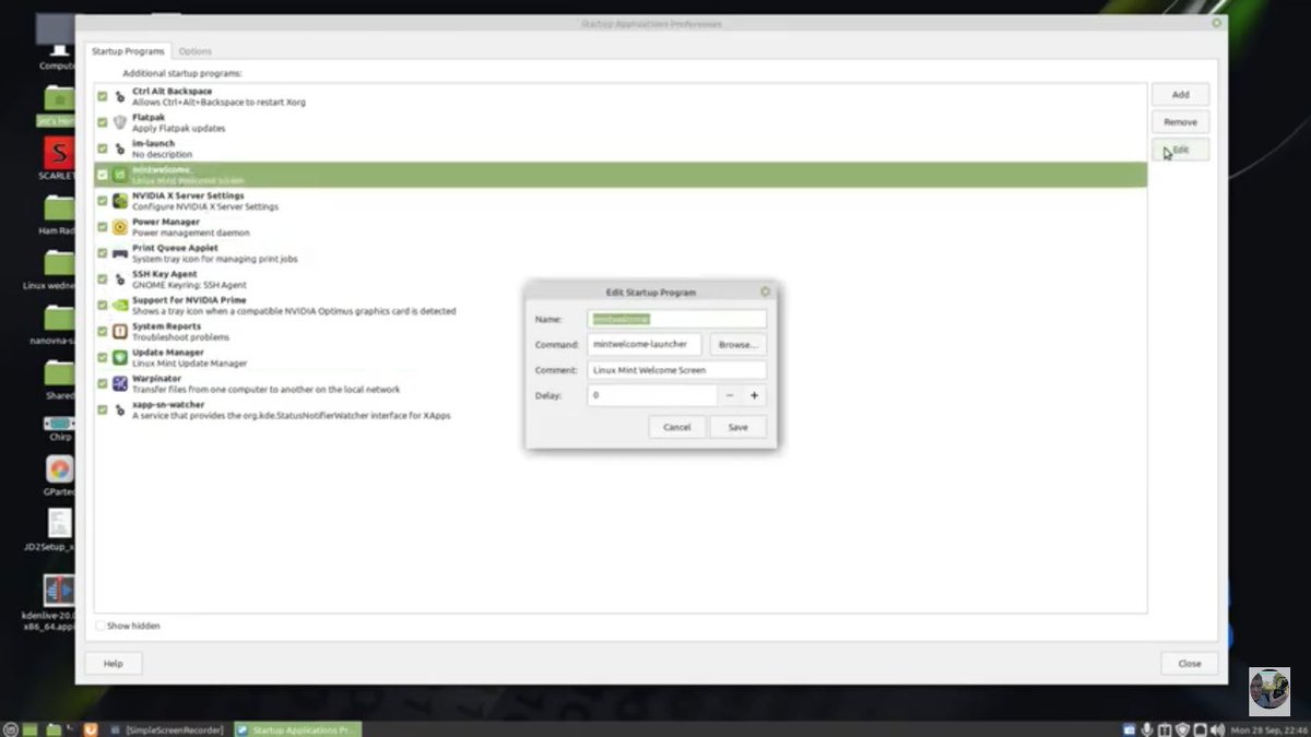 2j4ez's tweet image. New video on my channel setting up the default startup apps in Linux will on online at 1130 on @YouTube check it out at 2j4ez #linux #linuxbot #starup #ubuntu