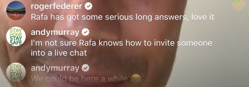 Both of them dragging Rafa together while he was trying to work Instagram live 