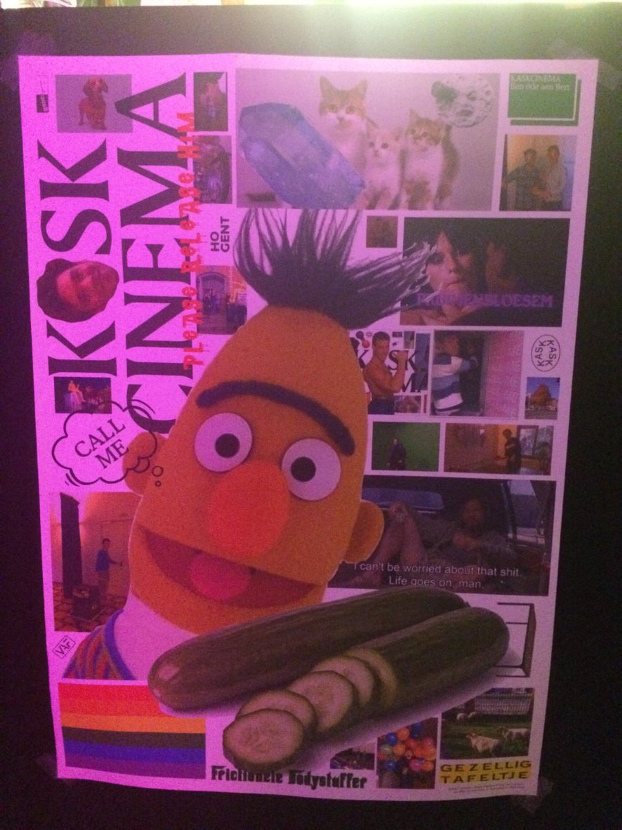 Gisteren was een prachtige, magische avond waarin ik afscheid nam van mijn rol als programmator en communicatieman van KASKcinema. Dat gebeurde met eten, drinken, vrienden, collega's, een inleiding, een film... en een EIGEN AFFICHE.