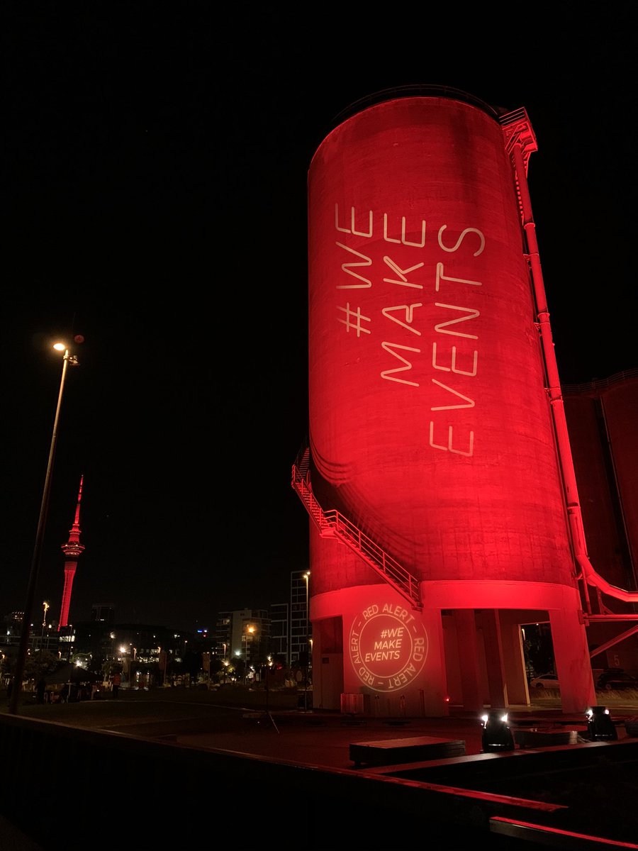 WeMakeEventsNZ's tweet photo. Ka kite ano! 

Thank you to everyone who’s joined us this evening in Aotearoa, now it’s over to our pals in Australia <3 

#WeMakeEvents #StandAsOne #LightItInRed #WeMakeEventsNZ https://t.co/BuRZsD5nHq