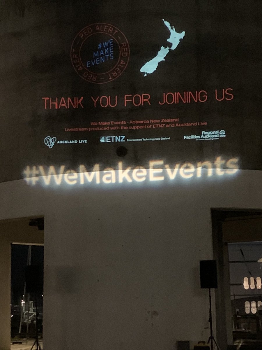 WeMakeEventsNZ's tweet photo. Ka kite ano! 

Thank you to everyone who’s joined us this evening in Aotearoa, now it’s over to our pals in Australia <3 

#WeMakeEvents #StandAsOne #LightItInRed #WeMakeEventsNZ https://t.co/BuRZsD5nHq